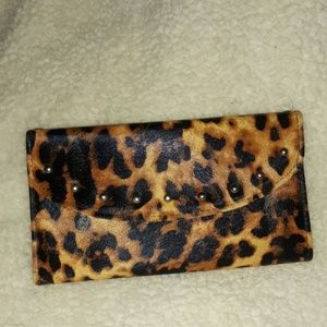 Leopard print wallet